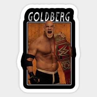 Vintage Wwe Goldberg Sticker